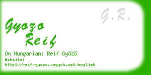 gyozo reif business card